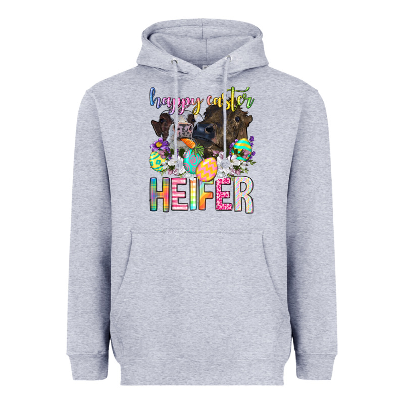 Happy Easter Heifer Heavyweight Hoodie by Neo Western | Teevron