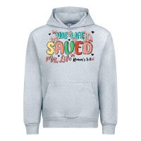Heather Grey his life saved my life Urban Hoodie - MaliasSmallBusiness