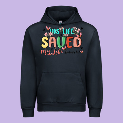 His Life Saved My Life Urban Hoodie Designed By Maliassmallbusiness