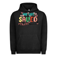 Pigment Black his life saved my life Urban Hoodie - MaliasSmallBusiness