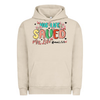 Pigment French Oak his life saved my life Urban Hoodie - MaliasSmallBusiness