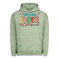 Pigment Oil Green his life saved my life Urban Hoodie - MaliasSmallBusiness