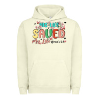 Pigment Pistachio his life saved my life Urban Hoodie - MaliasSmallBusiness
