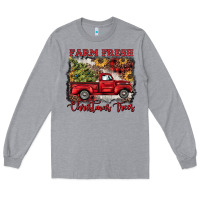 Heather Grey farm fresh christmas trees Long Sleeve Tee - BarkalooDesign