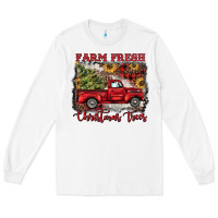 White farm fresh christmas trees Long Sleeve Tee - BarkalooDesign