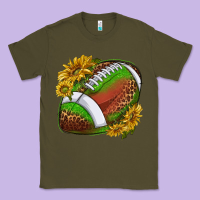 Footballwithsunflowers Classic Tee Designed By Texasbilliewilder