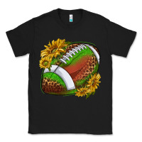 Black footballwithsunflowers Classic Tee - texasbilliewilder