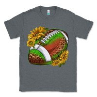 Charcoal Heather footballwithsunflowers Classic Tee - texasbilliewilder
