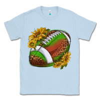 Dusty Blue footballwithsunflowers Classic Tee - texasbilliewilder