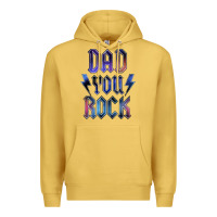 Antique Gold Dad You Rock Premium Hoodie - LillyAllenDesigns
