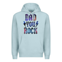 Blue Mist Dad You Rock Premium Hoodie - LillyAllenDesigns