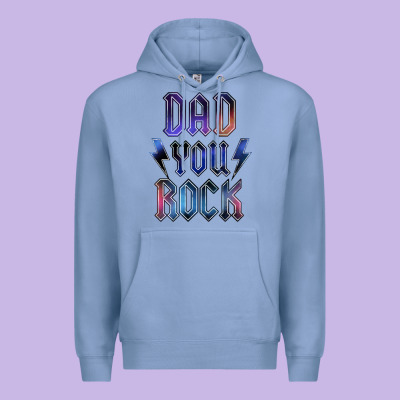 Dad You Rock Premium Hoodie Designed By Lillyallendesigns