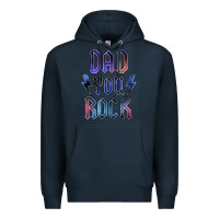 Navy Dad You Rock Premium Hoodie - LillyAllenDesigns