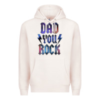 Pale Pink Dad You Rock Premium Hoodie - LillyAllenDesigns
