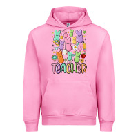 Fuchsia Pink teacher bunny's Urban Hoodie - MaliasSmallBusiness