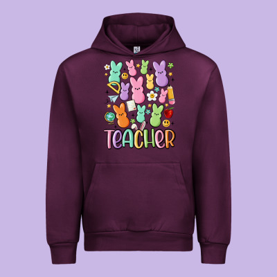 Teacher Bunny's Urban Hoodie Designed By Maliassmallbusiness