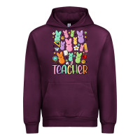 Mauve Wine teacher bunny's Urban Hoodie - MaliasSmallBusiness
