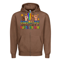 Chestnut equality hurts no one with fists Zipper Hoodie - texasbilliewilder
