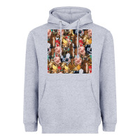Heather Grey western farm animals seamless pattern Heavyweight Hoodie - HRA Design Shop