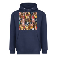 Navy western farm animals seamless pattern Heavyweight Hoodie - HRA Design Shop
