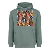 Sage western farm animals seamless pattern Heavyweight Hoodie - HRA Design Shop
