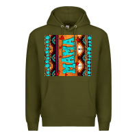 Army Green aztec leopard glitter Premium Hoodie - AdoDesignShop