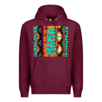 Burgundy aztec leopard glitter Premium Hoodie - AdoDesignShop