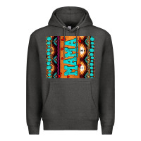 Charcoal Heather aztec leopard glitter Premium Hoodie - AdoDesignShop