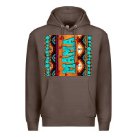 Coffee aztec leopard glitter Premium Hoodie - AdoDesignShop