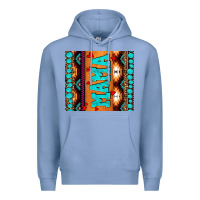 Colony Blue aztec leopard glitter Premium Hoodie - AdoDesignShop