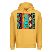 Mustard aztec leopard glitter Premium Hoodie - AdoDesignShop