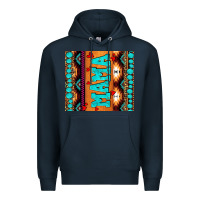 Navy aztec leopard glitter Premium Hoodie - AdoDesignShop