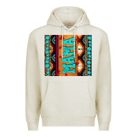 Oatmeal Heather aztec leopard glitter Premium Hoodie - AdoDesignShop