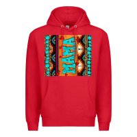 Red aztec leopard glitter Premium Hoodie - AdoDesignShop