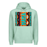 Seafoam aztec leopard glitter Premium Hoodie - AdoDesignShop