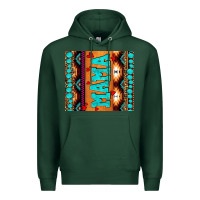 Sports Green aztec leopard glitter Premium Hoodie - AdoDesignShop