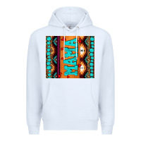 White aztec leopard glitter Premium Hoodie - AdoDesignShop