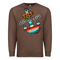 Chestnut anchored Premium Sweatshirt - CowhideDigitalArt