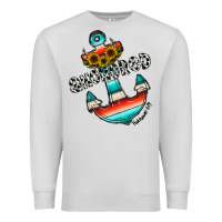 Dove Grey anchored Premium Sweatshirt - CowhideDigitalArt