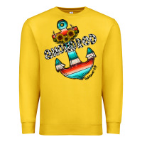 Lemon anchored Premium Sweatshirt - CowhideDigitalArt