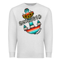Oatmeal Heather anchored Premium Sweatshirt - CowhideDigitalArt