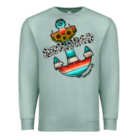 Seafoam anchored Premium Sweatshirt - CowhideDigitalArt