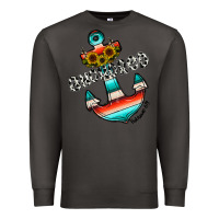 Smoke anchored Premium Sweatshirt - CowhideDigitalArt
