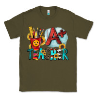Army Green a  teacher Classic Tee - Zillion Design Studio