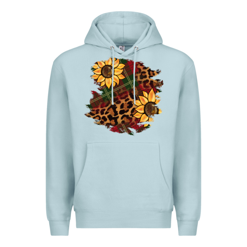 Christmas Leopard Sunflower Premium Hoodie by BarkalooDesign | Teevron