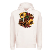 Pale Pink Christmas leopard sunflower Premium Hoodie - BarkalooDesign