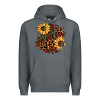 Rock Christmas leopard sunflower Premium Hoodie - BarkalooDesign