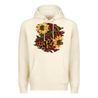 Sandshell Christmas leopard sunflower Premium Hoodie - BarkalooDesign