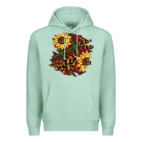Seafoam Christmas leopard sunflower Premium Hoodie - BarkalooDesign