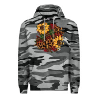 Slate Camo Christmas leopard sunflower Premium Hoodie - BarkalooDesign